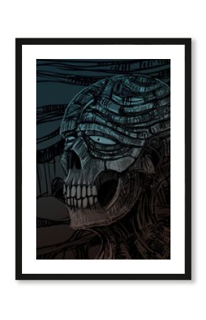 horror creature - digital painting