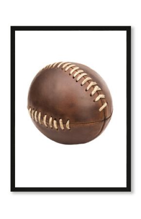 Isolated Vintage Leather Football