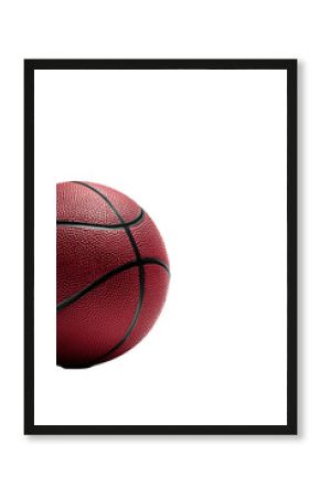 Isolated Red Basketball Ball