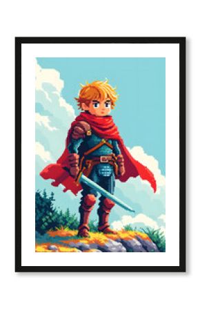 Young Knight with Sword