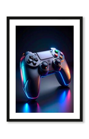 Gamer Controller Neon Lights.