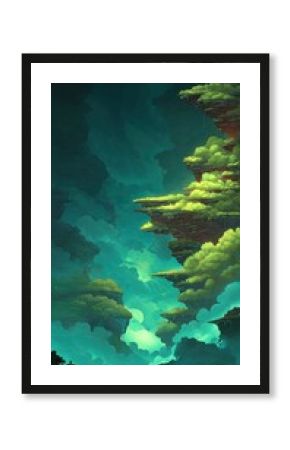 Game background: Floating Rocky Islands