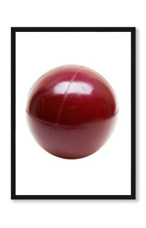Isolated Red Leather Ball