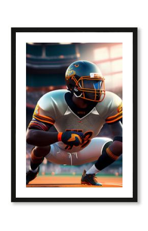 football Video Game concept art generative ai