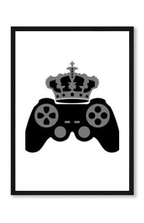 gamer zocken spielen computer spaß konsole controller krone könig king prinz königin queen prinzessin freak pad game spiel clipart