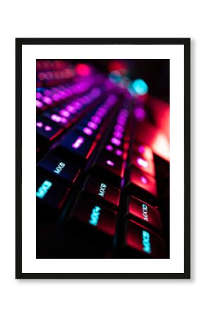 Gamer Keyboard Macro Programmable Keys colorful RGB lights