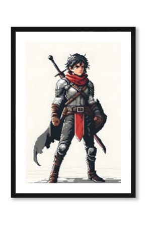 Pixel Art Knight Character