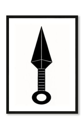 Kunai Silhouette – Traditional Japanese Ninja Weapon