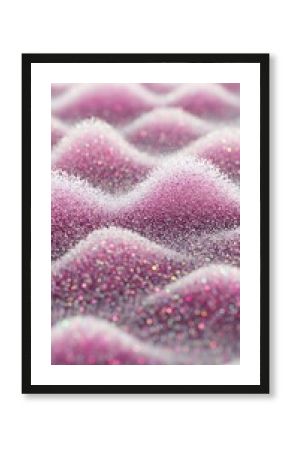 Pink Glittery Abstract Waves.