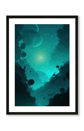 Game background: Surreal Glowing Planet