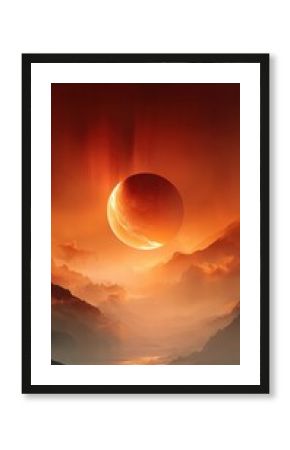 Game background: Surreal Glowing Planet