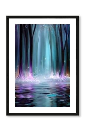 Game background: Surreal Liquid Forest