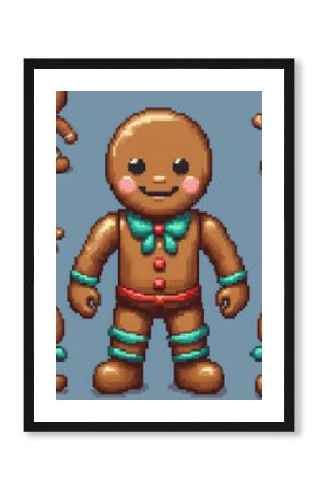 Pixel Gingerbread Man