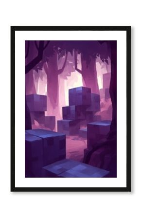 Purple Cube Forest